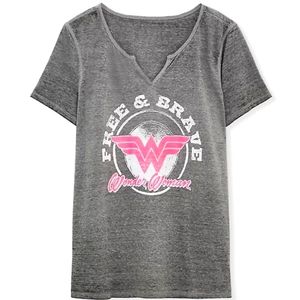 TORRID - WONDER WOMAN FREE & BRAVE GREY TRIBLEND TOP - Size 1X - NWT